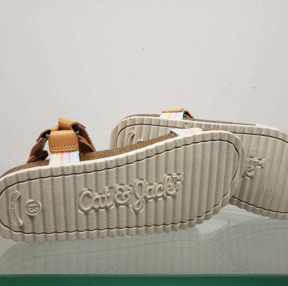 Cat & Jack Girls Val Rainbow Footbed Sandals - Picture 3 of 5